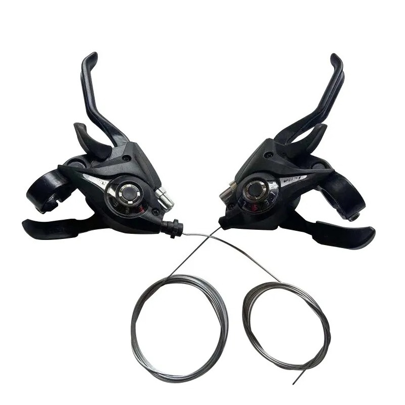 Mountain Biking Uk - Conjunto de Alavancas de Câmbio Shimano
