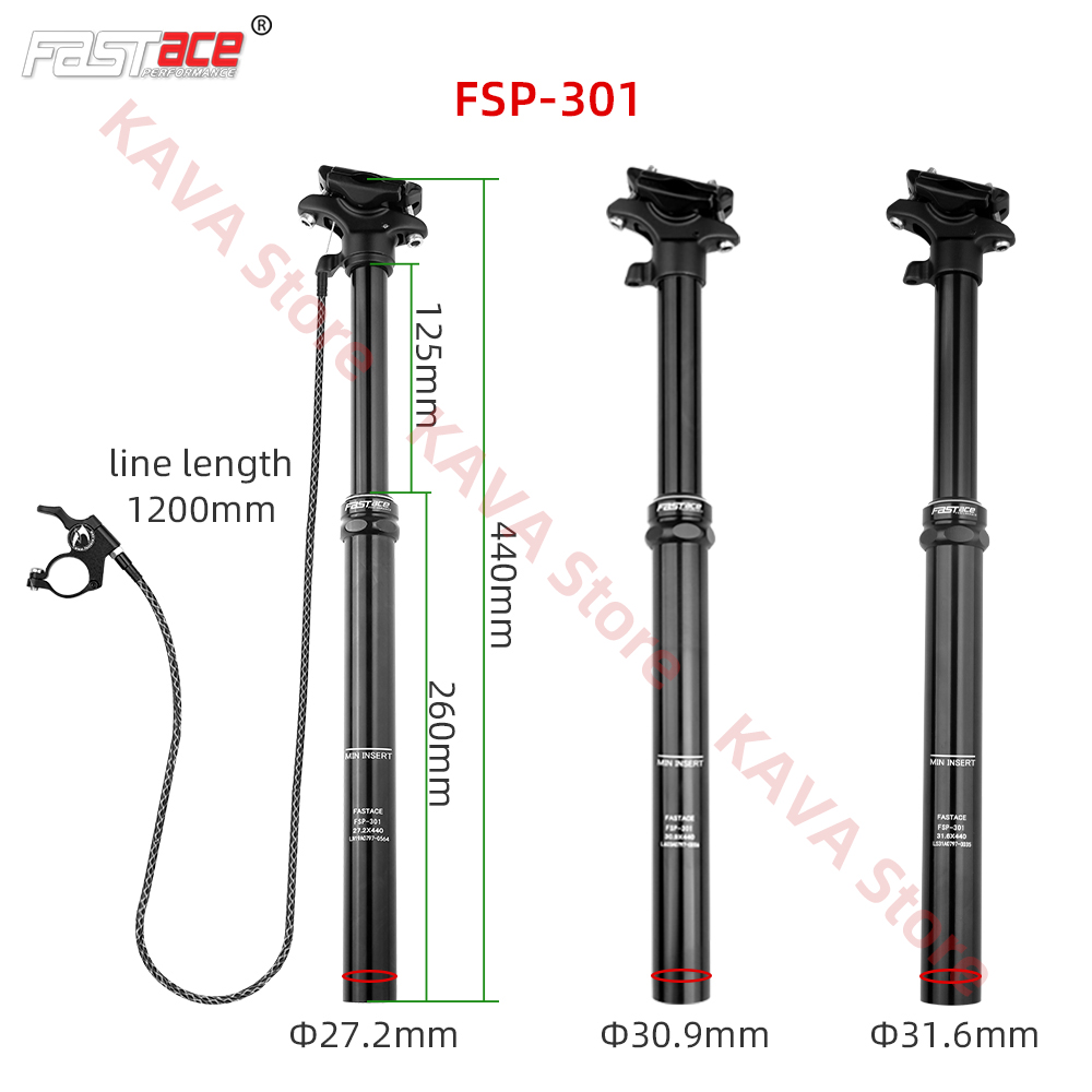 Fastace FSP301 302 303 Espigão - Dropper Post Remote avaliação e preço