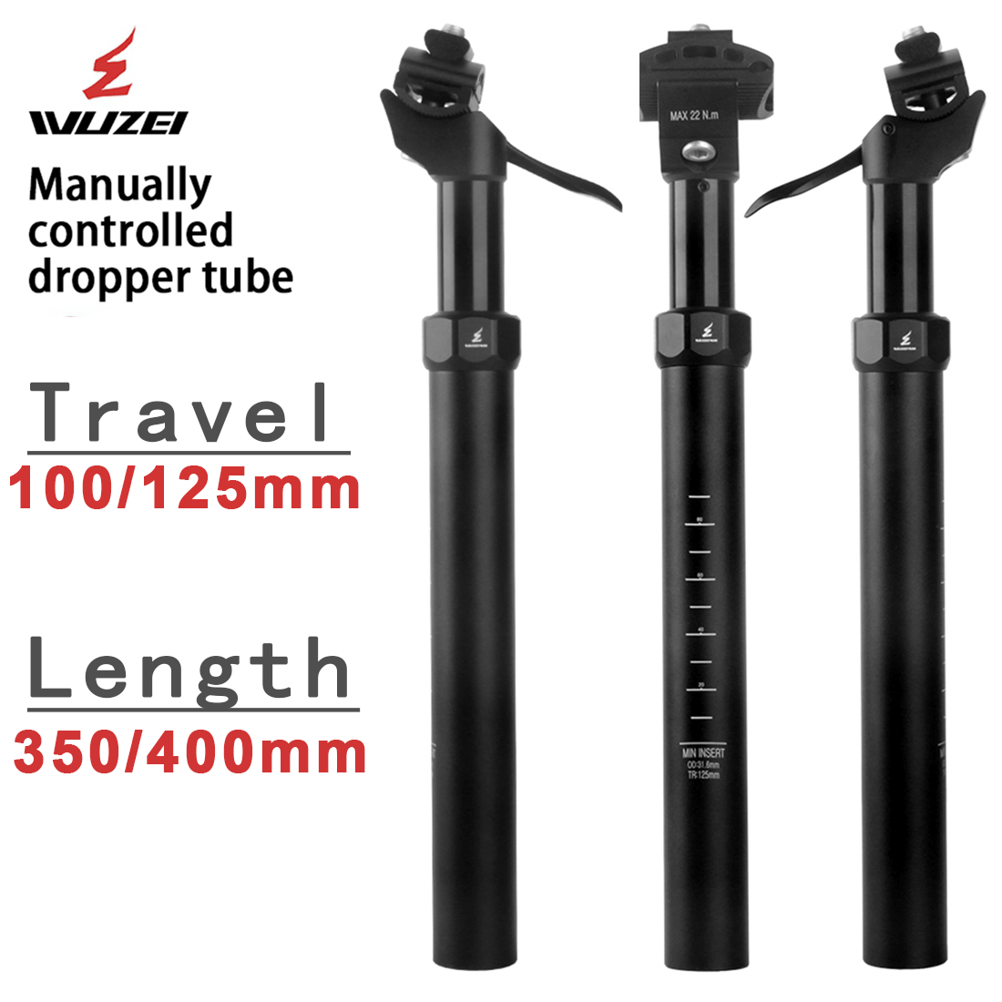 WUZEI MTB Espigão de Selim Tel - Dropper Post Remote avaliação e preço